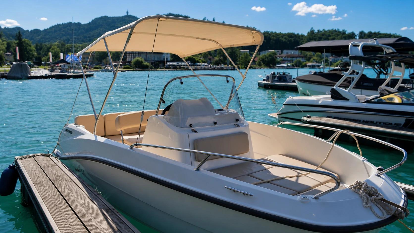 Großes Elektroboot von Wörtherboot am Wörthersee